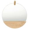 Wall Mirror Solid Pinewood 13.8"