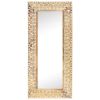 Hand-Carved Mirror 43.3"x19.7"x1" Solid Mango Wood