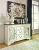 Realyn French Country Distressed Dining Room Buffet or Server, Chipped White