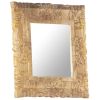 Mirror 19.7"x19.7" Solid Mango Wood