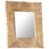 Mirror 19.7"x19.7" Solid Mango Wood