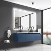 48x 48Inch LED Mirror Bathroom Vanity Mirror with Back Light, Wall Mount Anti-Fog Memory Large Adjustable Vanity Mirror