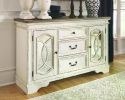 Realyn French Country Distressed Dining Room Buffet or Server, Chipped White