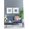 23.5' x 23.5" Grace Purple Agate Shadow Boxes Wall Art, Set of 2