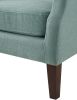 Irwin 29.5" Teal Linen Button Tufted Wingback Chair