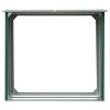 Log Storage Shed Galvanized Steel 67.7"x35.8"x60.6" Green