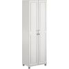 24" Cabinet in White Wooden Room Wardrobes Closet Clothes Organizer Coat Rack Furniture Clothing Cupboard Wardrobe Bedroom Home