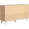 Modern 6-Drawer Dresser Bedroom Storage Organizer, 52 Inch, Riviera Cut-Out